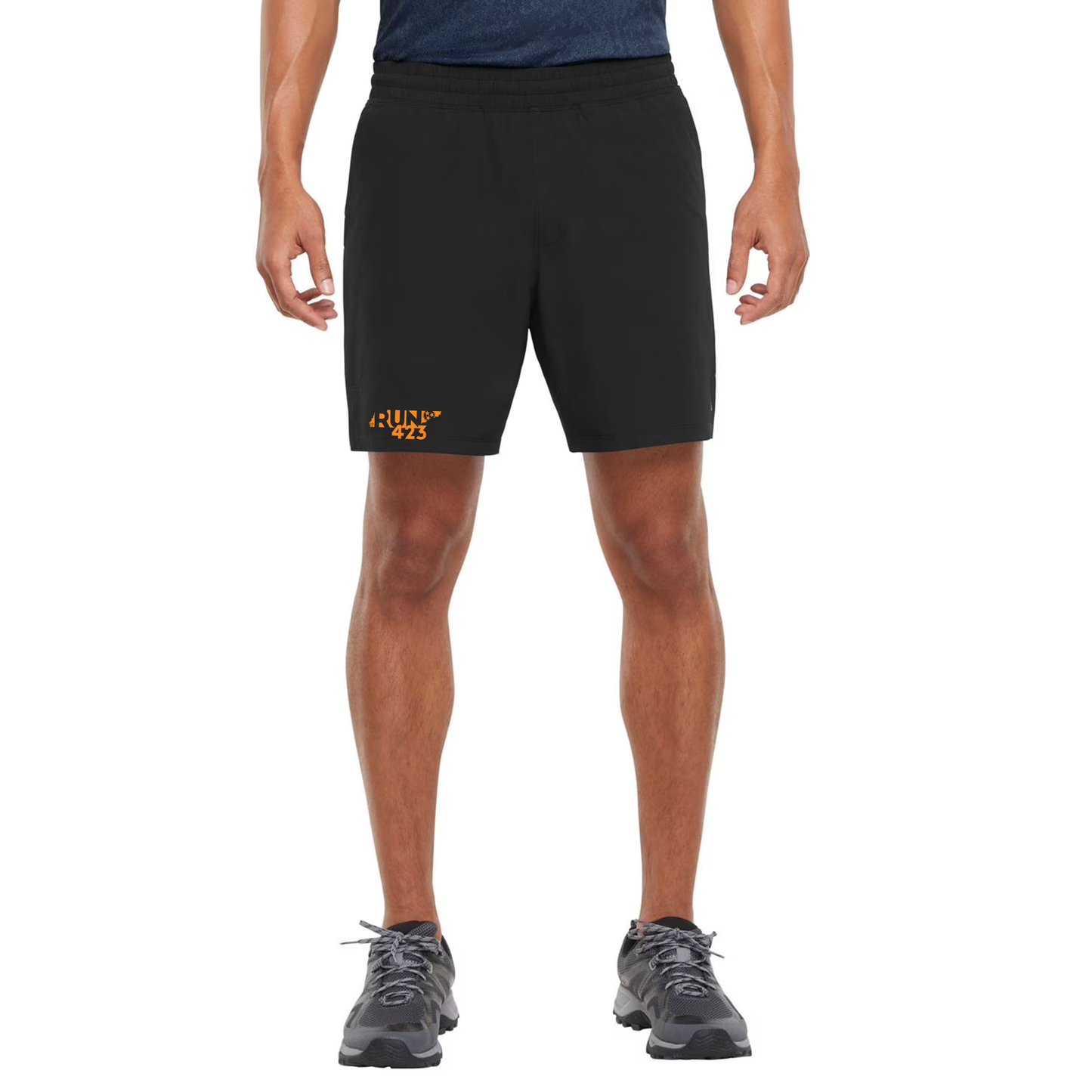 Run423 Men’s Performance Active Shorts (Black)