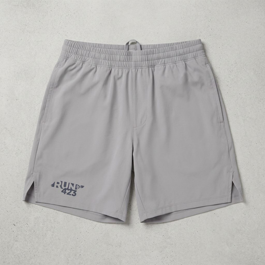 Run423 Men’s Performance Active Shorts (Gray)