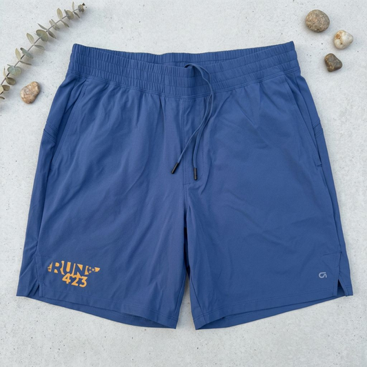 Run423 Men’s Performance Active Shorts (Blue)