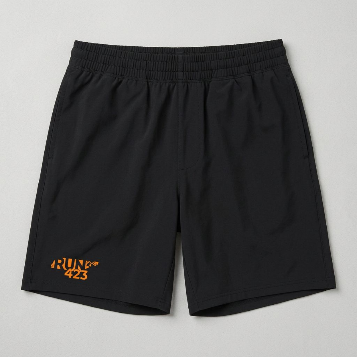 Run423 Men’s Performance Active Shorts (Black)