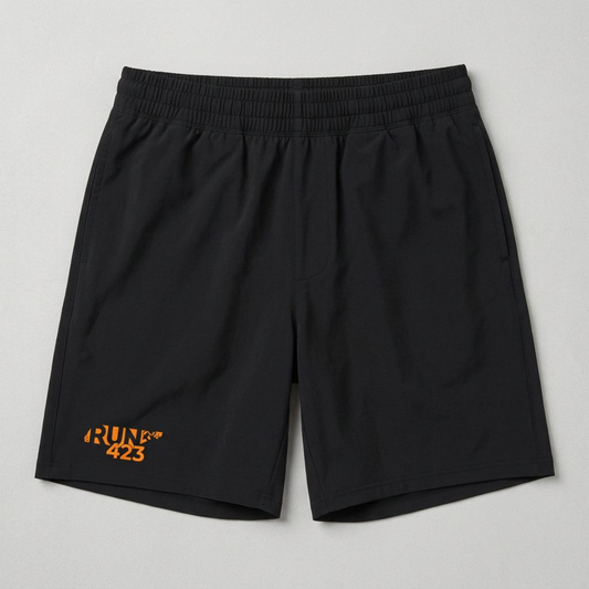 Run423 Men’s Performance Active Shorts (Black)